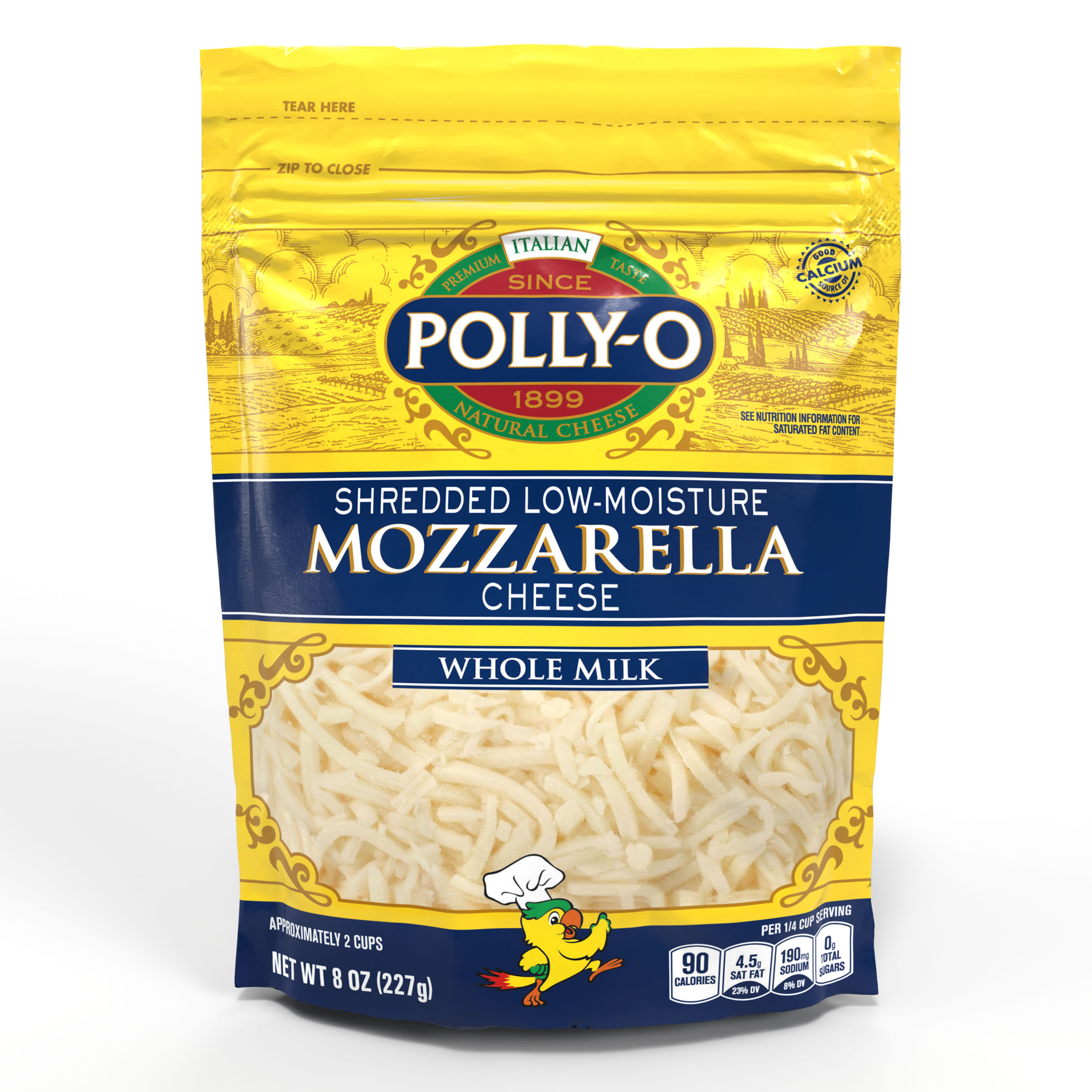 Whole Milk Mozzarella Shredded Polly O