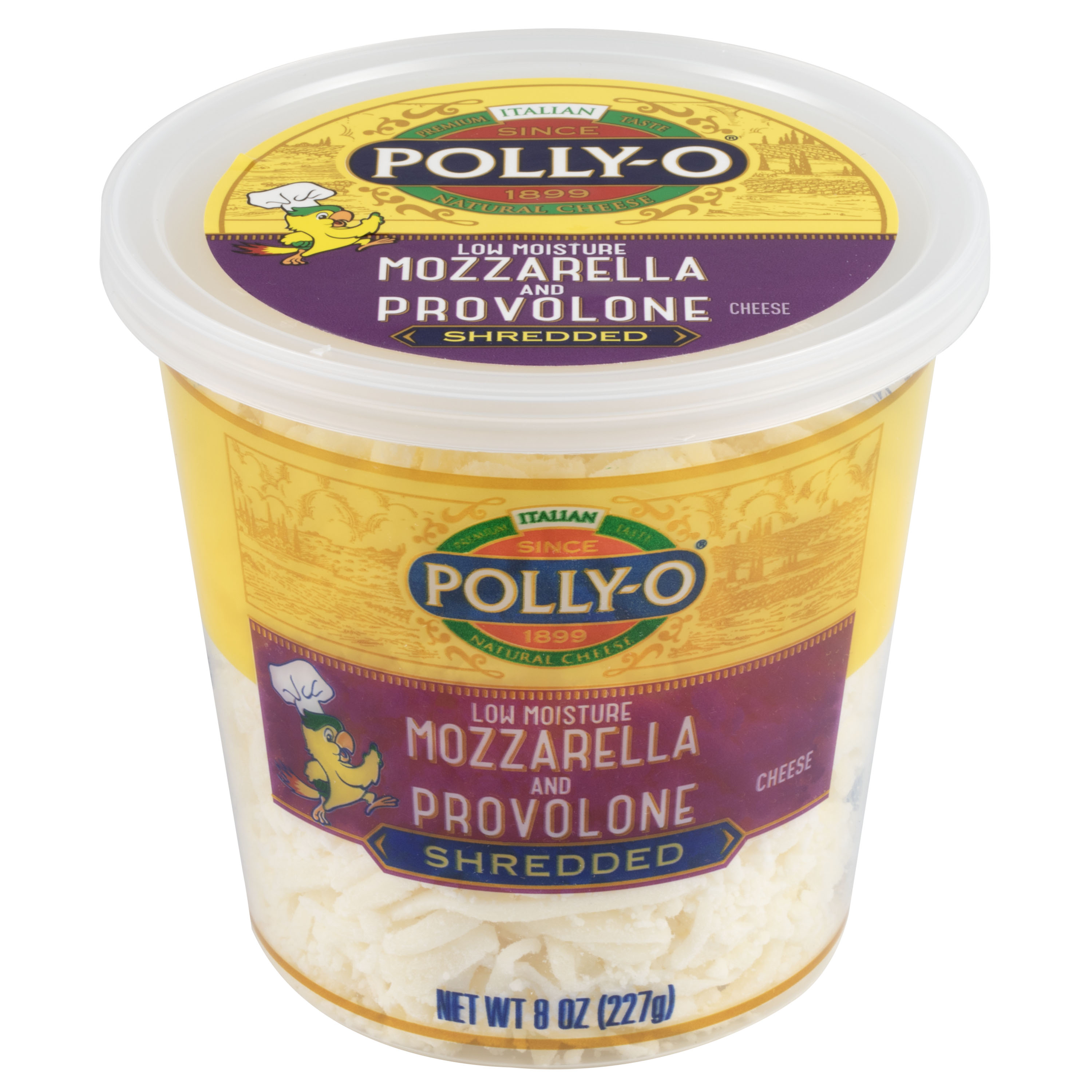 Low Moisture Mozzarella and Provolone Shredded, 8 oz. Cup
